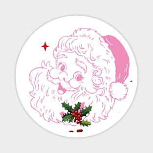 Pink Christmas Magnet